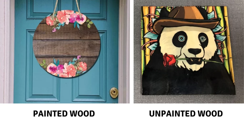 Sublimation on Painted Wood vs Unpainted Wood