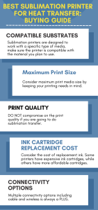 Features of a good heat transfer sublimation printer