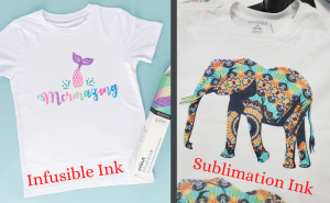 infusible ink vs sublimation ink