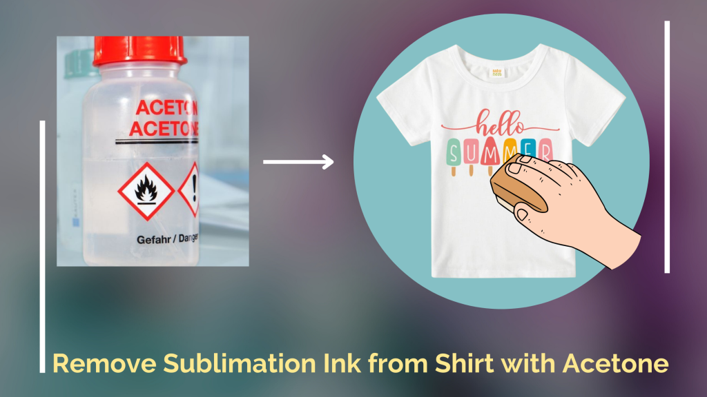 acetone removes sublimation ink from fabric