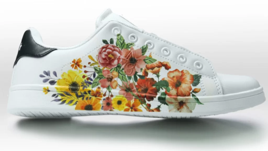 sublimation on leather shoes