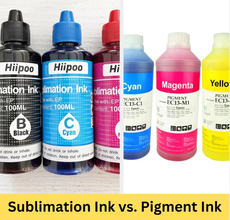Pigment ink vs. sublimation ink