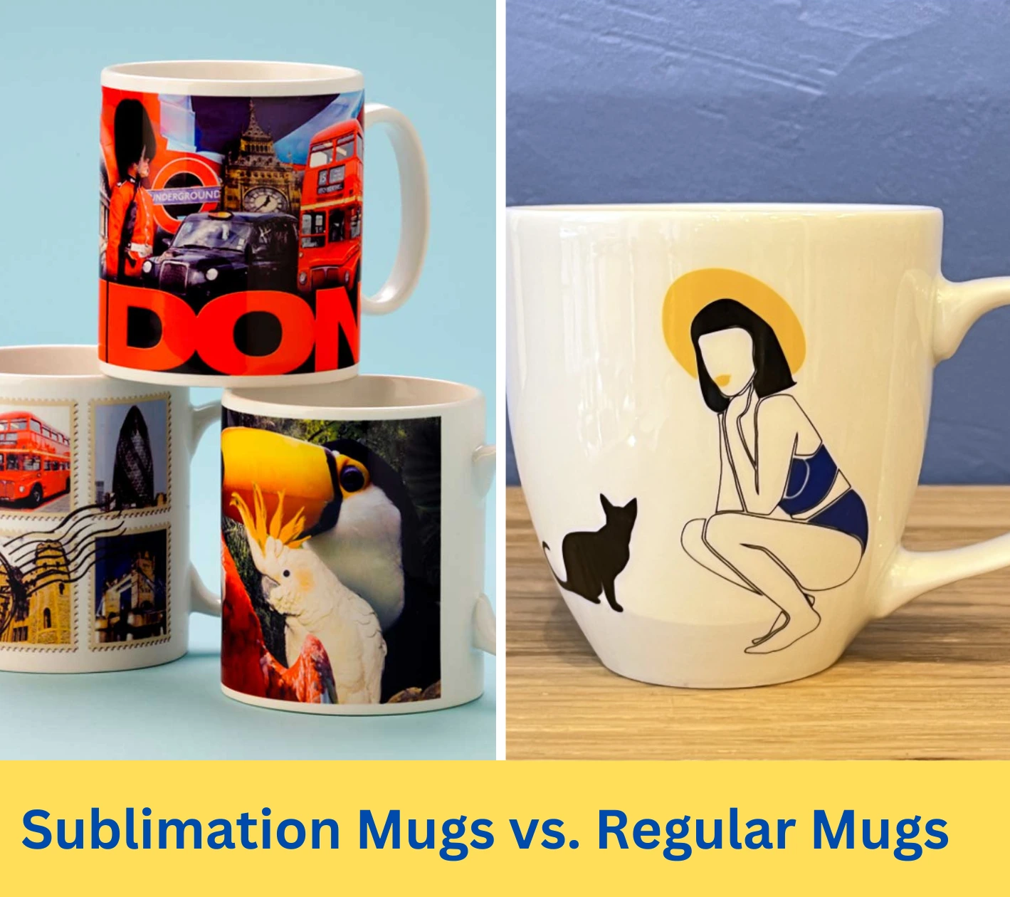 Sublimation Mugs vs. Regular Mugs Learn the Difference