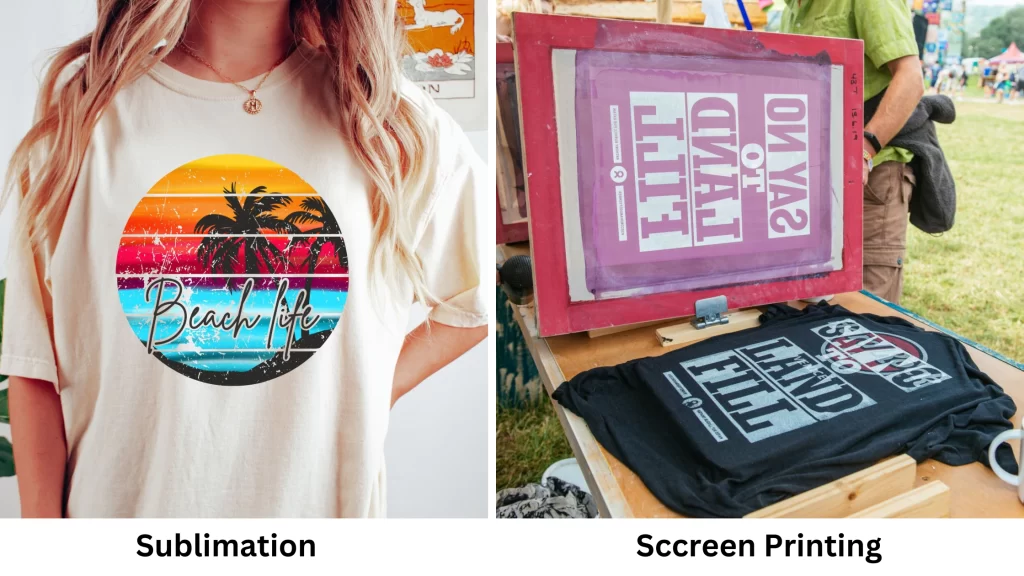 which is better sublimation vs screen printing