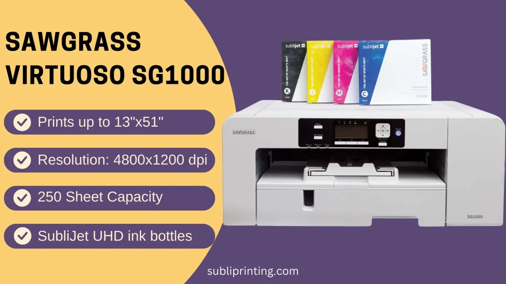 Sublimation printer for wide format substrates