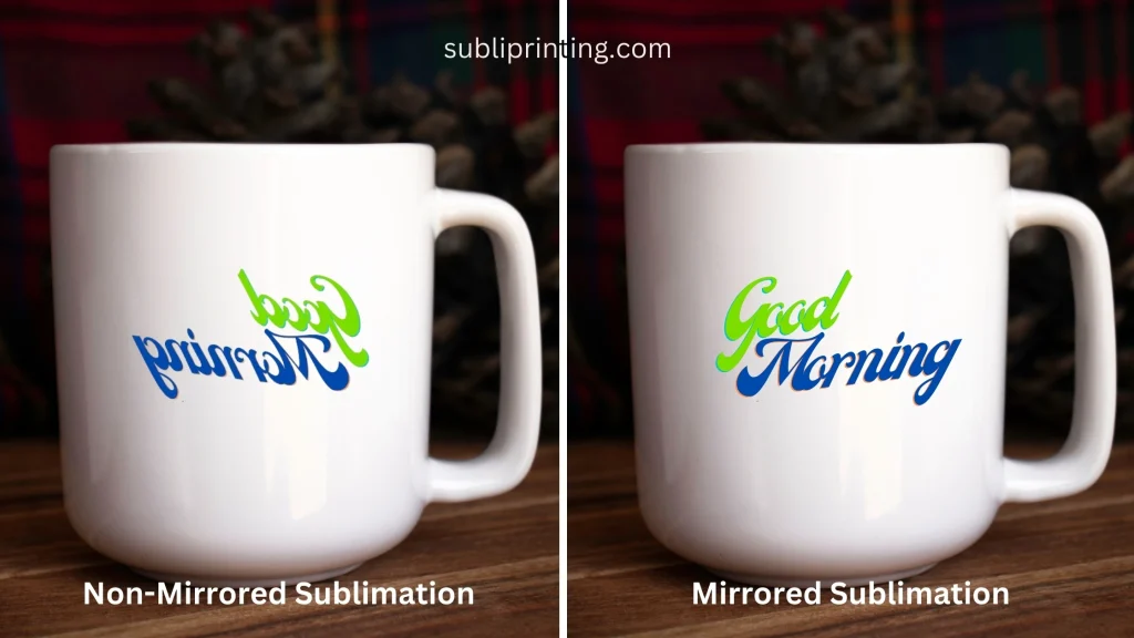 do you mirror sublimation for mugs