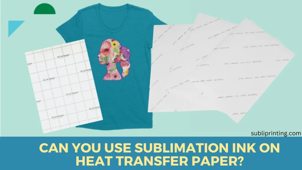 can i use sublimation ink on dark transfer paper