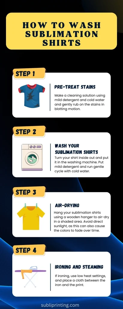 sublimation shirt washing instructions